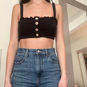 Black Crop Top